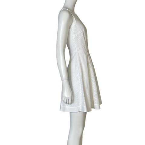 Vestido Tommy Hilfiger Mini Encaje Blanco-Talla 2