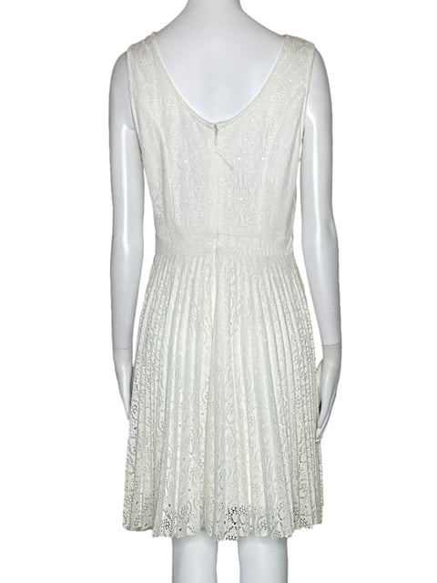 Vestido Vero Moda Sin Mangas Encaje Blanco-Talla 38