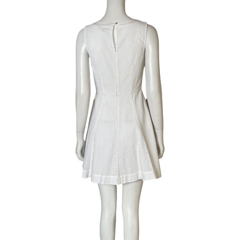 Vestido Tommy Hilfiger Mini Encaje Blanco-Talla 2
