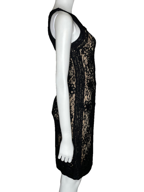 Vestido Suewong Encaje Mini Negro-Talla 2
