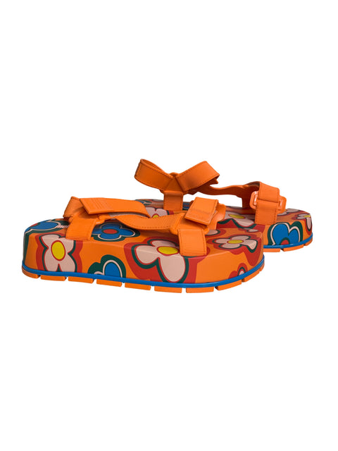 Calzado Melissa Brave Papete Platform Naranja-Talla 9