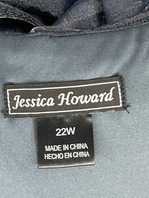 Vestido Jessica Howard Vuelos Bolero Azul-Talla 22