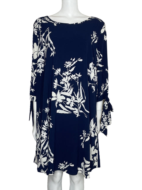 Vestido Spin U.S.A. Midi Fluido Azul-Talla 3XL