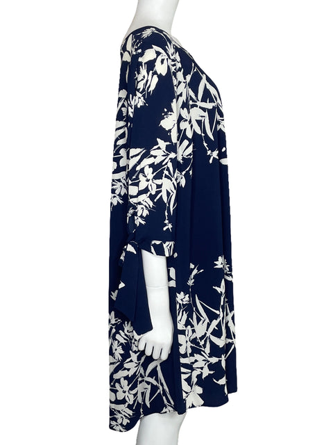 Vestido Spin U.S.A. Midi Fluido Azul-Talla 3XL