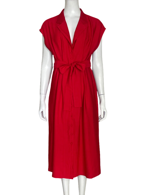 Vestido MNG Camisero Rojo-Talla S