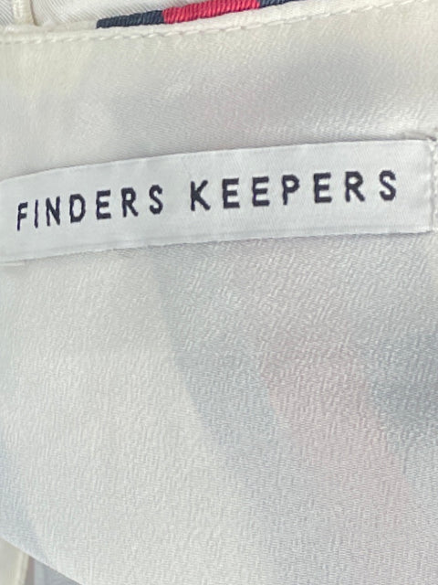 Vestido Finders Keepers Rayas Tiras Blanco-Talla M