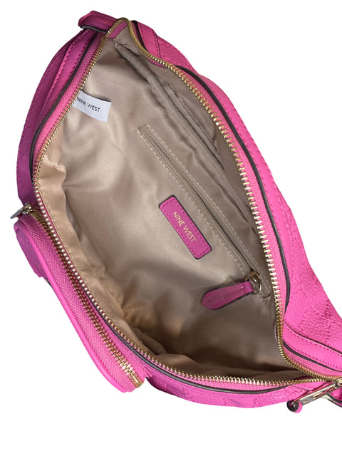 Bolso Nine West Riñonera Houghton Textured Fanny Rosado-Talla M