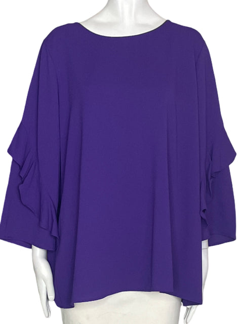 Blusa Alfani Liso Ruchas Morado - Talla XL