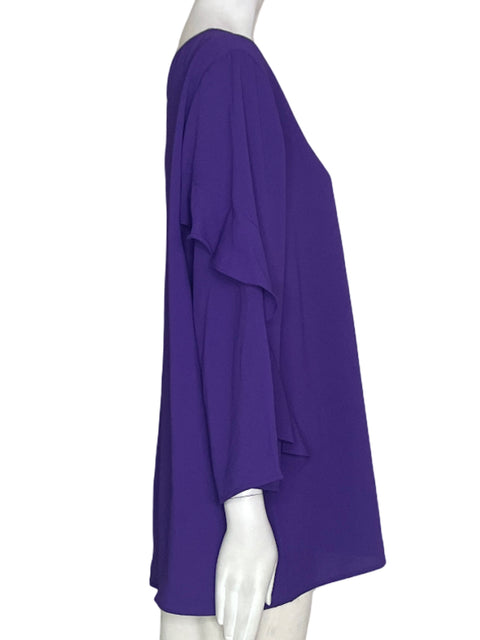 Blusa Alfani Liso Ruchas Morado - Talla XL