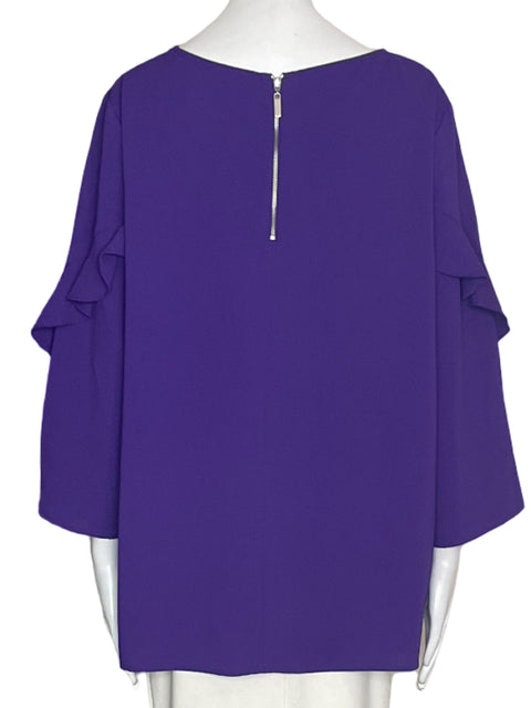 Blusa Alfani Liso Ruchas Morado - Talla XL
