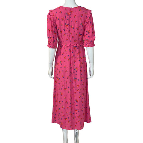 Vestido Nobodys Child  Floral Fucsia-Talla 4