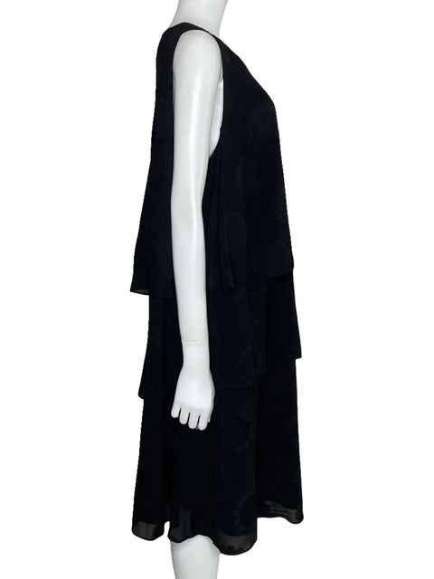 Vestido London times Vuelos Sin Mangas Negro-Talla 22