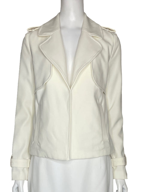 Chaqueta Color Siete Fluida Blanco - Talla S