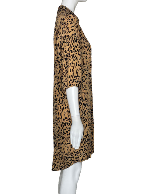 Vestido Whistles Animal Print Marron-Talla S