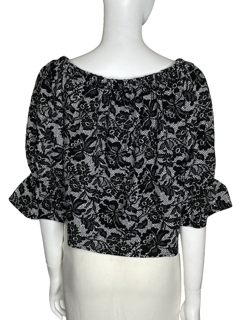 Blusa Missi Floral Blanco-Talla M/L