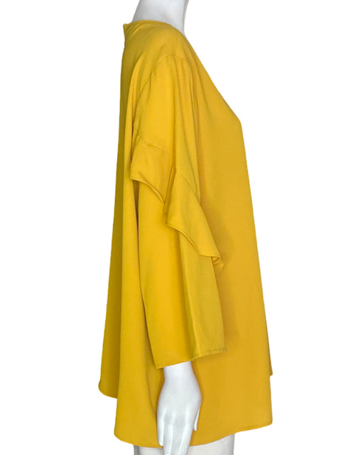 Blusa Alfani Liso Ruchas Amarillo - Talla XL
