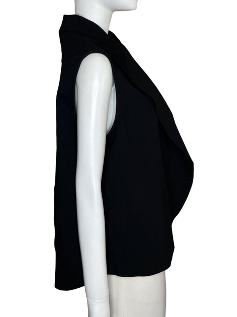 Chaleco Adriana Fernandez Abierto Sin Mangas Negro-Talla U