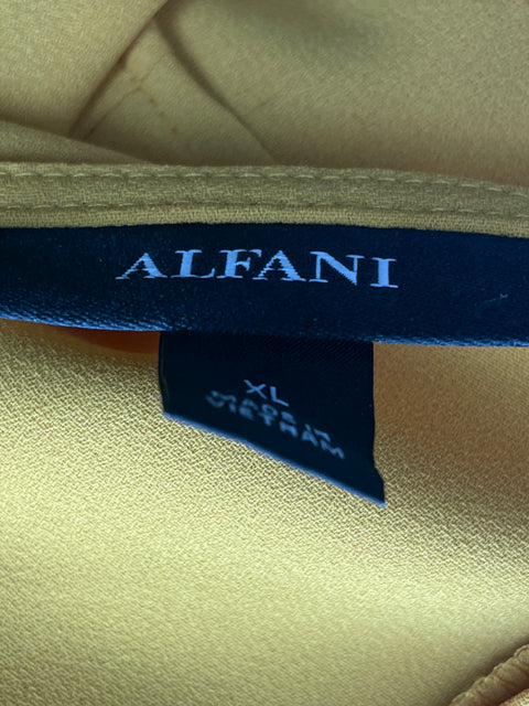 Blusa Alfani Liso Ruchas Amarillo - Talla XL