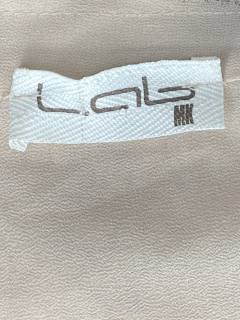 Blusa Lab Lentejuelas Back Out Beige-Talla M