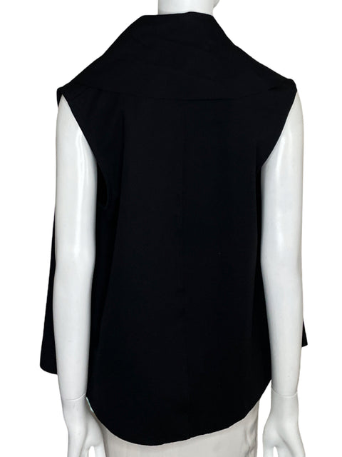 Chaleco Adriana Fernandez Abierto Sin Mangas Negro-Talla U