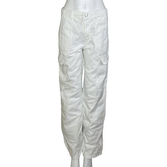 Pantalon Zara Denim Recto Blanco-Talla 6