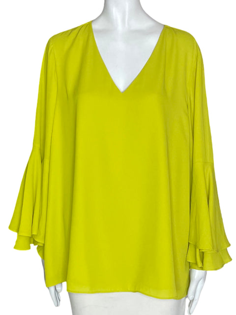 Blusa Alfani Liso Vuelos Verde - Talla 16
