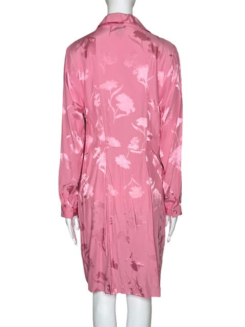 Vestido River Island Cuello V Rosado-Talla 14