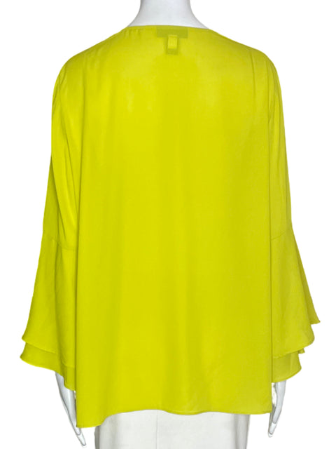 Blusa Alfani Liso Vuelos Verde - Talla 16