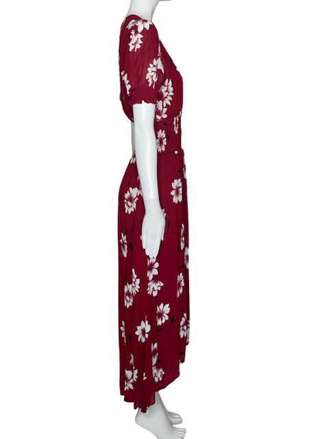 Vestido Reformation Flores Rojo-Talla L