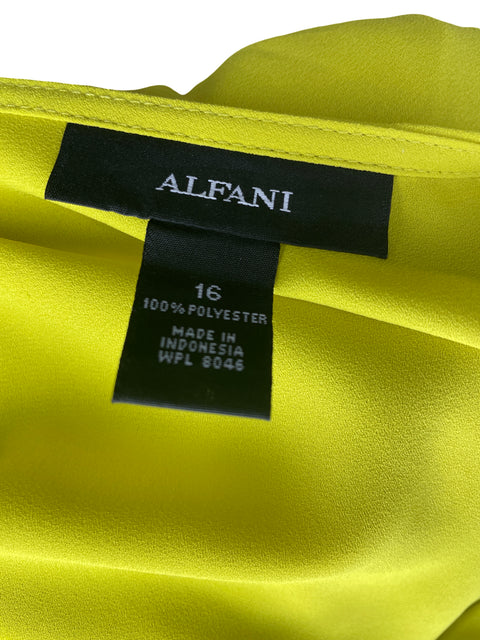Blusa Alfani Liso Vuelos Verde - Talla 16