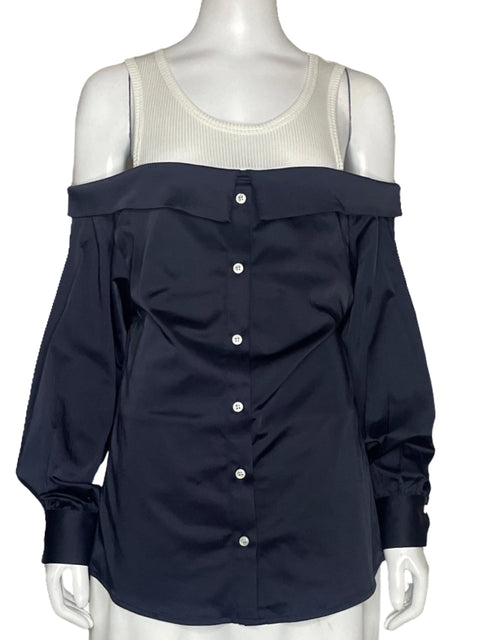 Camisa Pink Filosofy Combinada Negro - Talla S
