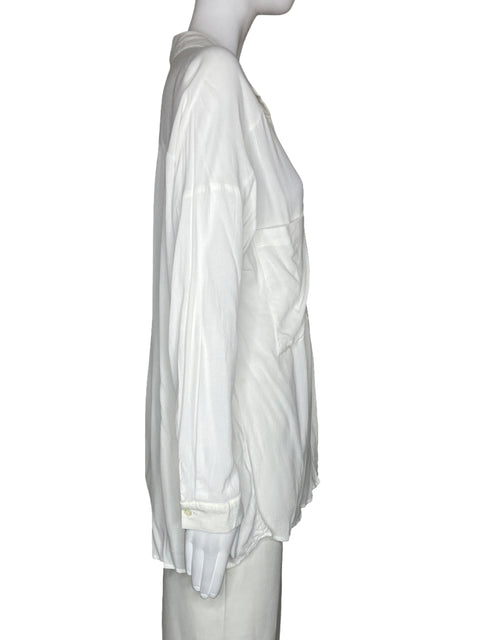 Blusa Asos Fluido Bolsillo Blanco-Talla 6
