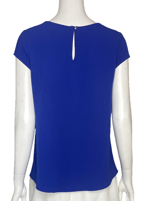 Blusa April Sin Mangas Fluida Azul - Talla S