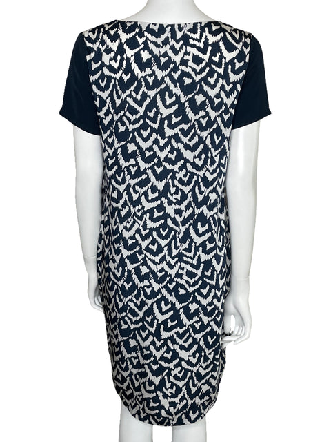 Vestido DKNY Fluido Estampado Azul-Talla U