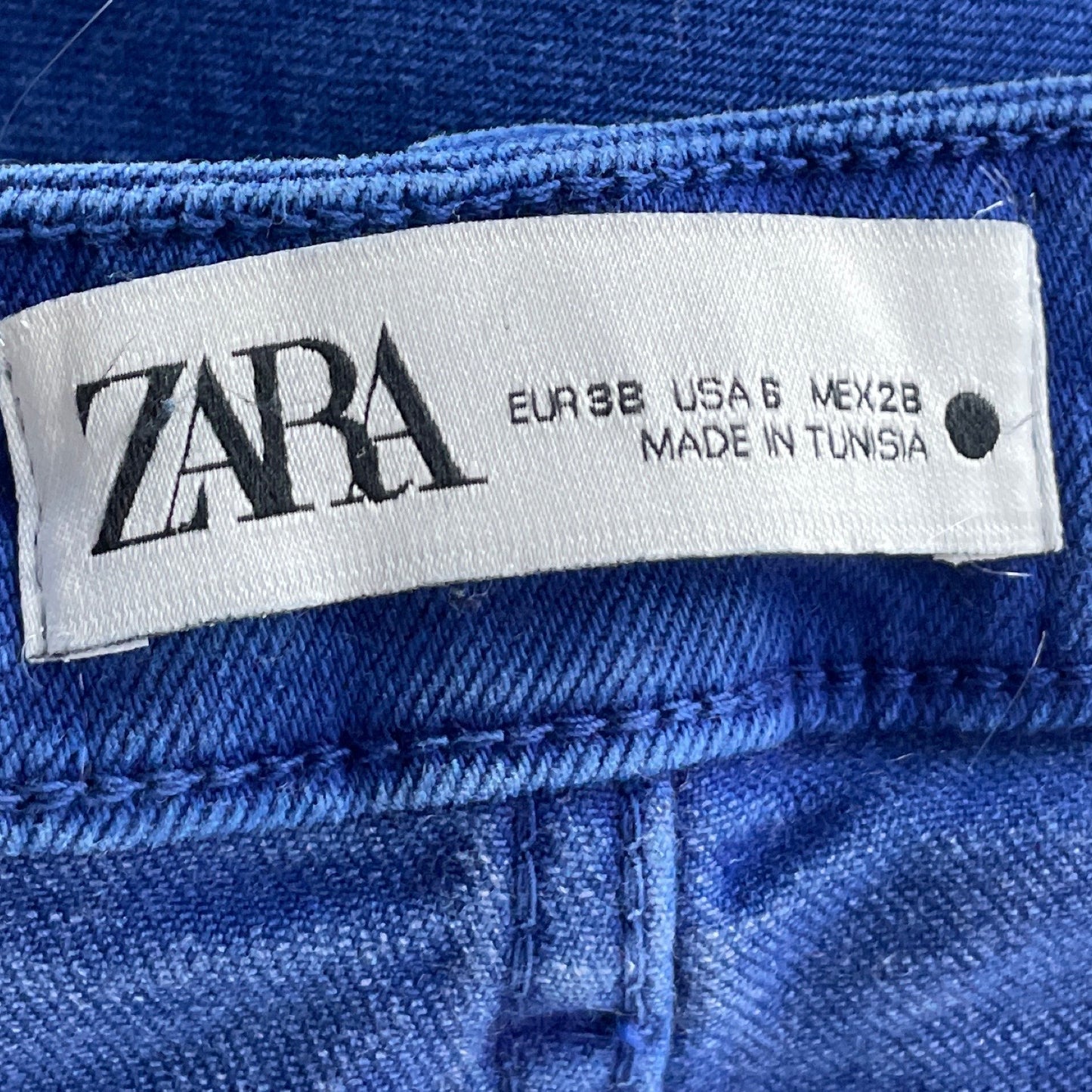 Pantalón Zara Jeans Azul-Talla 6