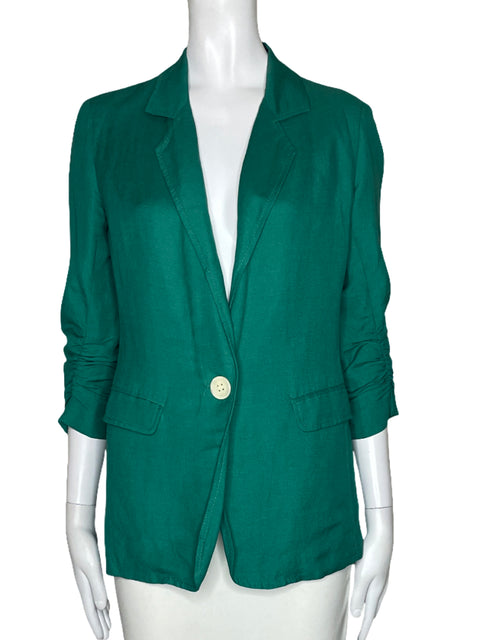 Blazer Karen Kane Bolsillo Verde-Talla XS