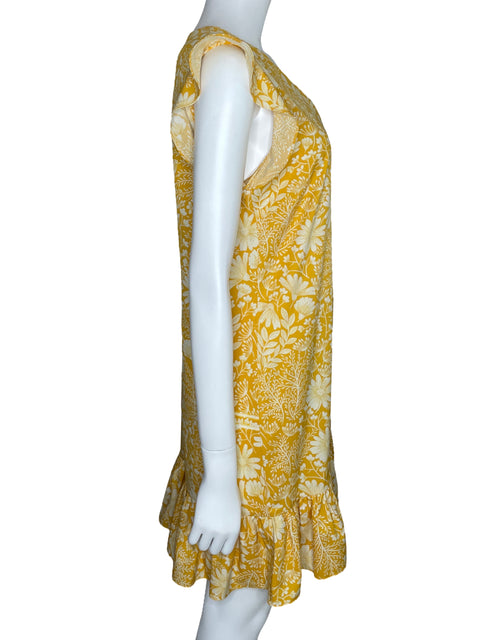 Vestido Camila Floral Fluido Amarillo-Talla 4