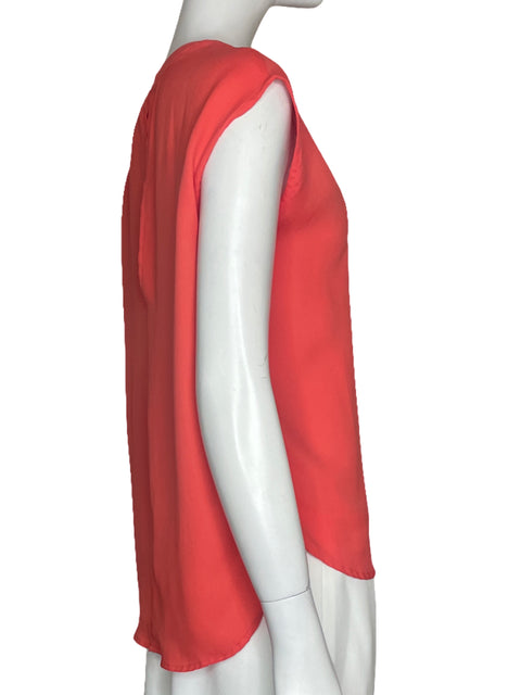 Blusa MNG Sin Mangas Fluida Naranja - Talla XS