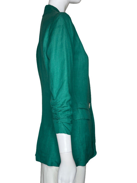 Blazer Karen Kane Bolsillo Verde-Talla XS