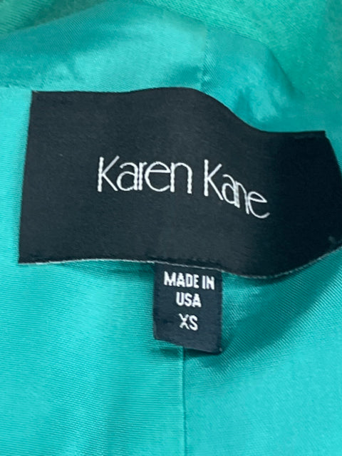 Blazer Karen Kane Bolsillo Verde-Talla XS