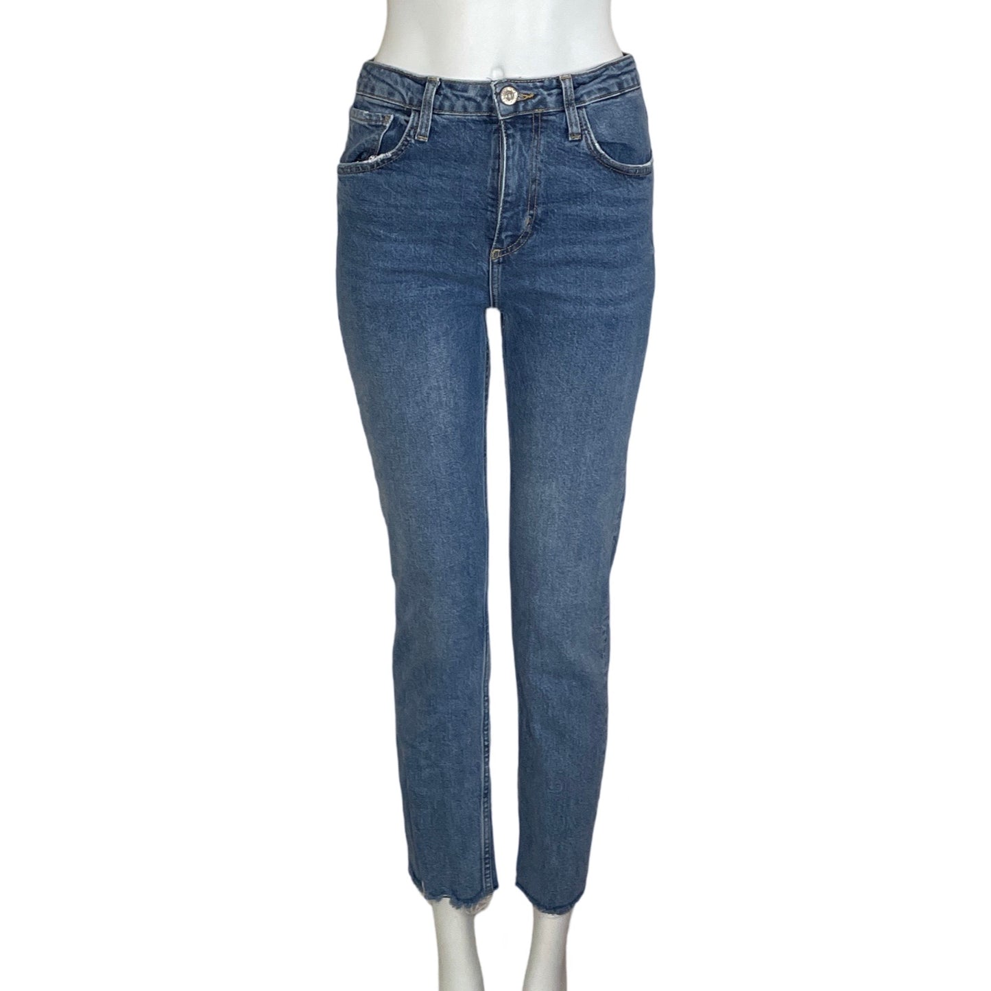 Pantalón Zara Denim Azul-Talla 6