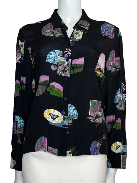 Camisa Bimba Y Lola Long Sleeve Print Negro-Talla M