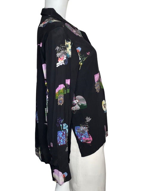 Camisa Bimba Y Lola Long Sleeve Print Negro-Talla M