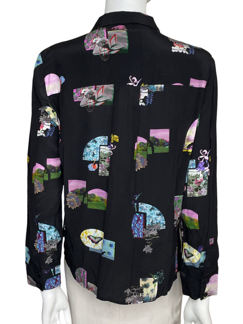 Camisa Bimba Y Lola Long Sleeve Print Negro-Talla M