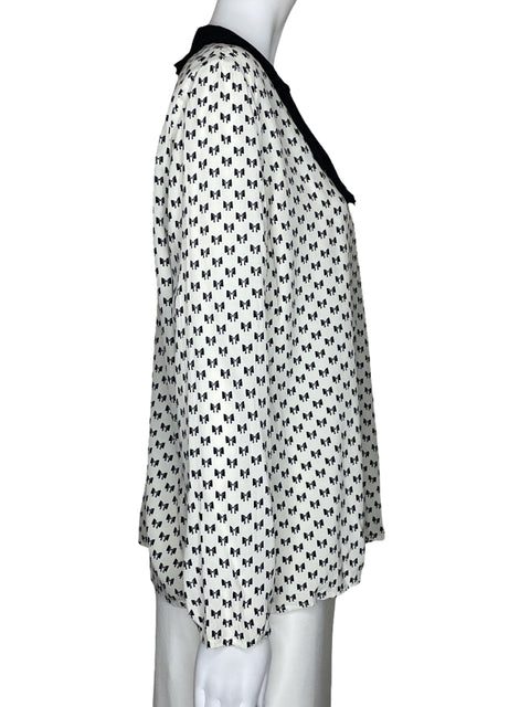 Blusa Maje Lazos Blanco-Talla 3