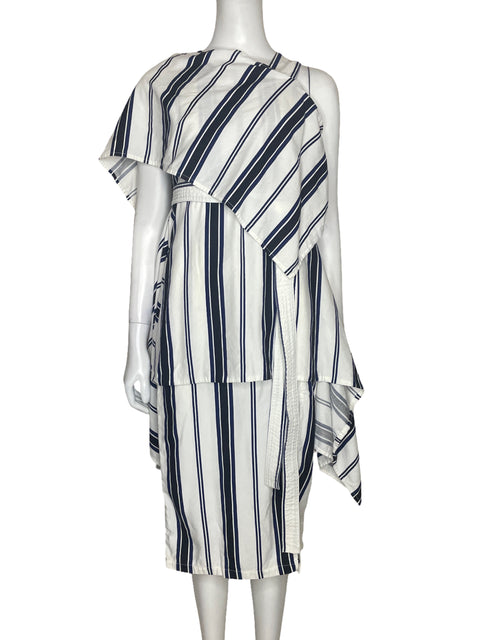 Vestido Pink Filosofy Lineas Blanco - Talla XS