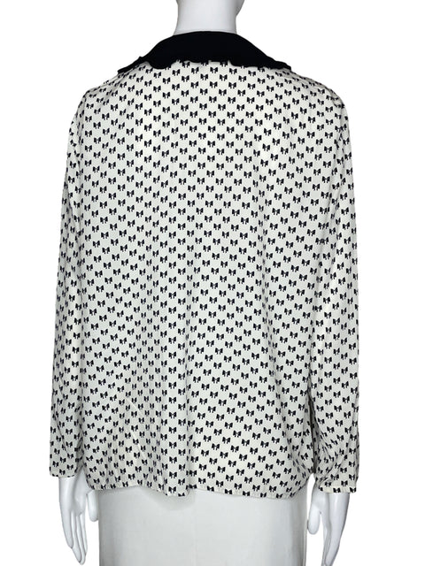 Blusa Maje Lazos Blanco-Talla 3