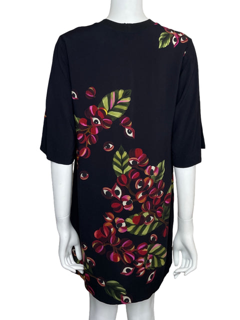 Vestido Farm Casual Estampado Negro-Talla M