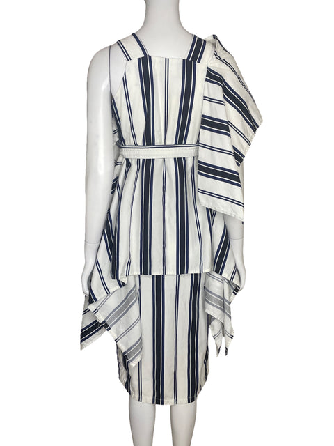 Vestido Pink Filosofy Lineas Blanco - Talla XS