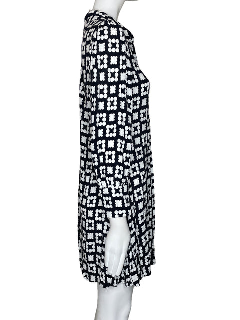 Camisa Zara Circulos Botones Negro-Talla M